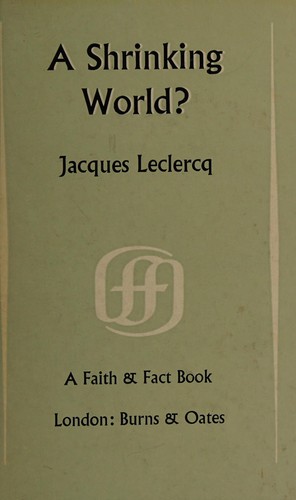Cover for A shrinking world?