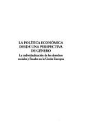 Cover for La política económica desde una perspectiva de género
