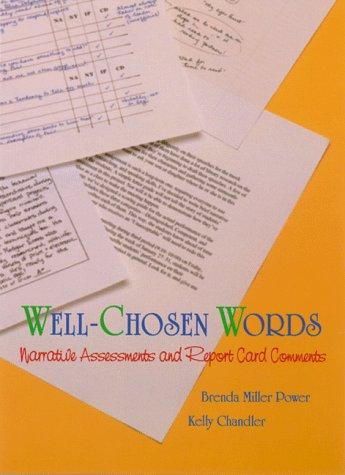 Cover for Well-chosen words