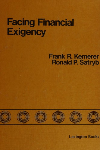 Cover for Facing financial exigency