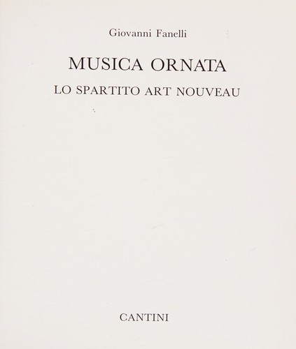 Cover for Musica ornata