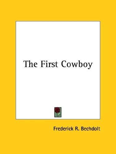 Cover for The First Cowboy