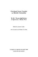 Cover for Overland from Canada to BC Bh (Recollections of the pioneers of British Columbia)
