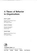 Cover for A theory of behavior in organizations