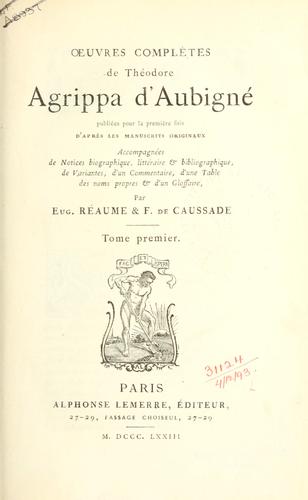Cover for Oeuvres complètes.