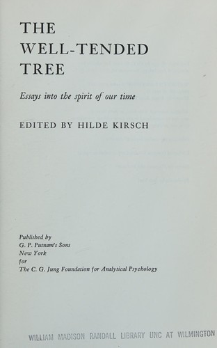 Cover for The Well-tended tree
