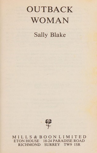 Cover for Outback woman.