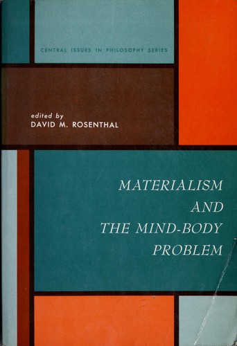 Cover for Materialism and the mind-body problem.