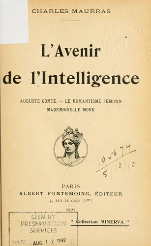 Cover for L' avenir de l'intelligence.