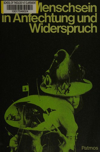 Cover for Menschsein in Anfechtung und Widerspruch