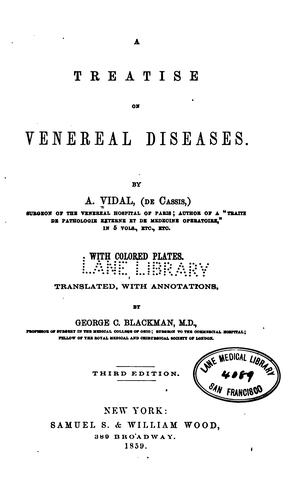 Cover for A Treatise on venereal diseases