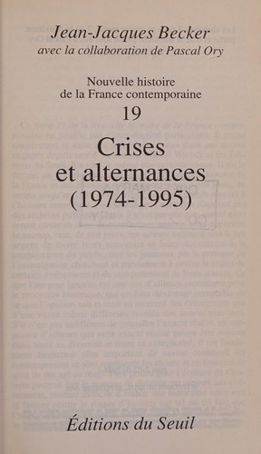 Cover for Nouvelle histoire de la France contemporaine.