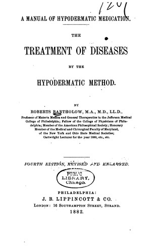 Cover for The Treatment of diseases by the hypodermatic method