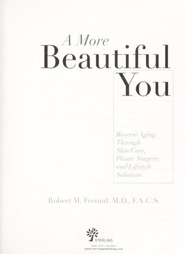 Cover for A more beautiful you