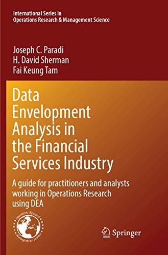 Cover for Data Envelopment Analysis in the Financial Services Industry