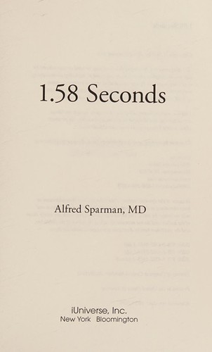 Cover for 1. 58 Seconds