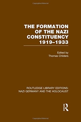 Cover for Routledge Library Editions : Nazi Germany and the Holocaust