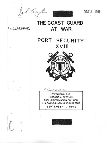 Cover for Coast Guard law enforcement
