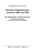 Cover for Deutsche Originalromane zwischen 1680 und 1780