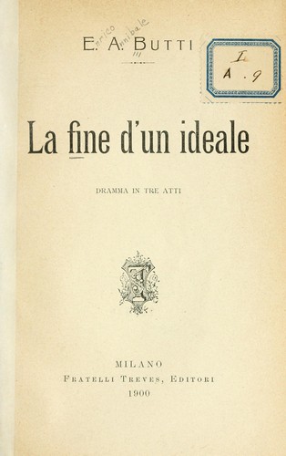 Cover for La fine d'un ideale