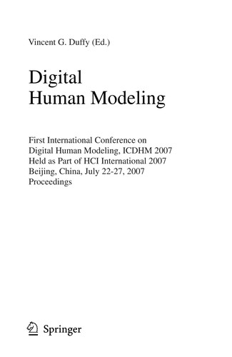 Cover for Digital human modeling