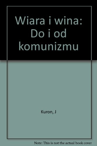 Cover for Wiara i wina