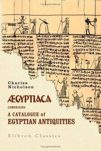 Cover for Ægyptiaca, Comprising a Catalogue of Egyptian Antiquities
