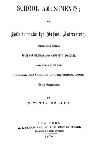 Cover for School amusements