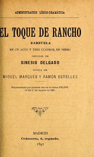 Cover for El toque de rancho