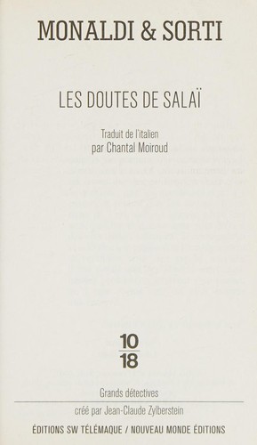 Cover for Les doutes de Salaï