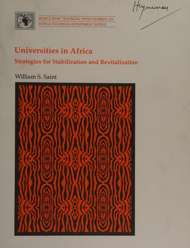 Cover for Universities in Africa