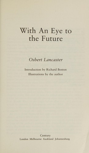 Cover for With an Eye to the Future
