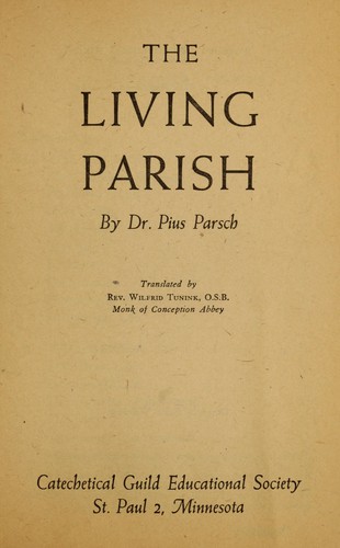Cover for The living parish