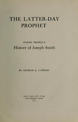 Cover for Latter-day prophet