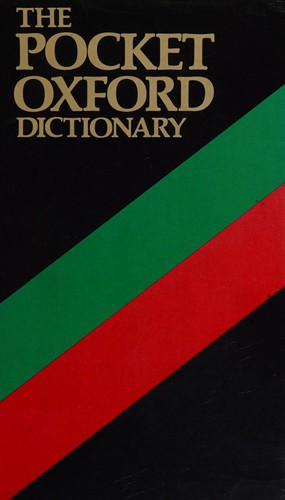 Cover for The pocket Oxford dictionary of current English