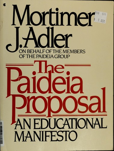 Cover for The PAIDEIA PROPOSAL