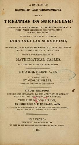 Cover for A system of geometry and trigonometry