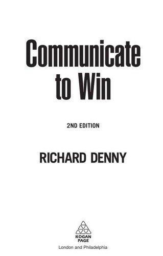 Cover for Communicate to win