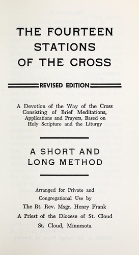 Cover for The fourteen stations of the Cross