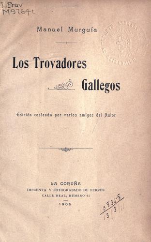 Cover for trovadores gallegos
