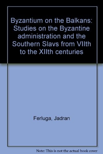 Cover for Byzantium on the Balkans