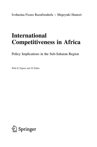 Cover for International competitiveness in Africa