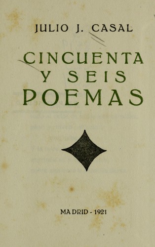 Cover for Cincuenta y seis poemas