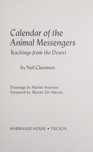 Cover for Calendar of the animal messengers