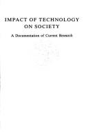 Cover for Impact of technology on society