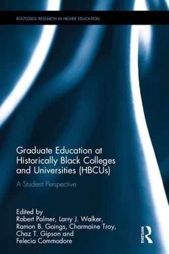 Cover for Graduate Education at Historically Black Colleges and Universities