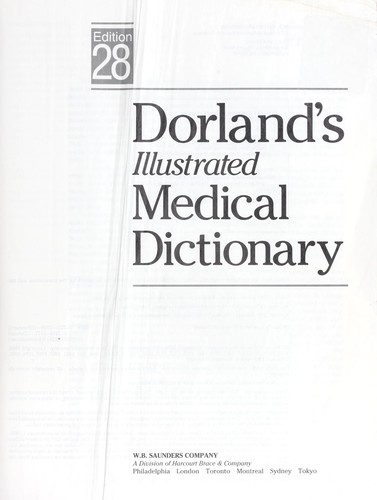 Cover for Dorland's illustrated medical dictionary.