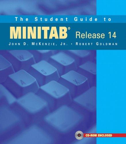 Cover for The Student Guide to MINITAB Release 14 + MINITAB Student Release 14 Statistical Software (Book + CD)