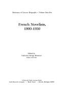 Cover for French novelists, 1900-1930