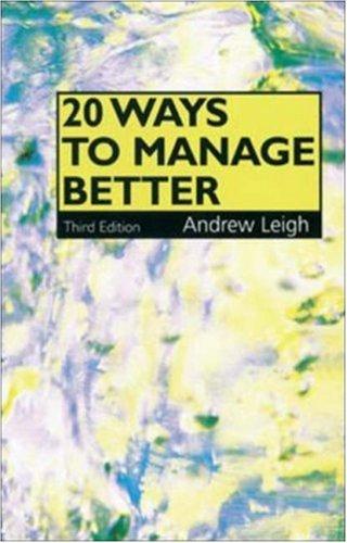 Cover for 20 Ways to Manage Better